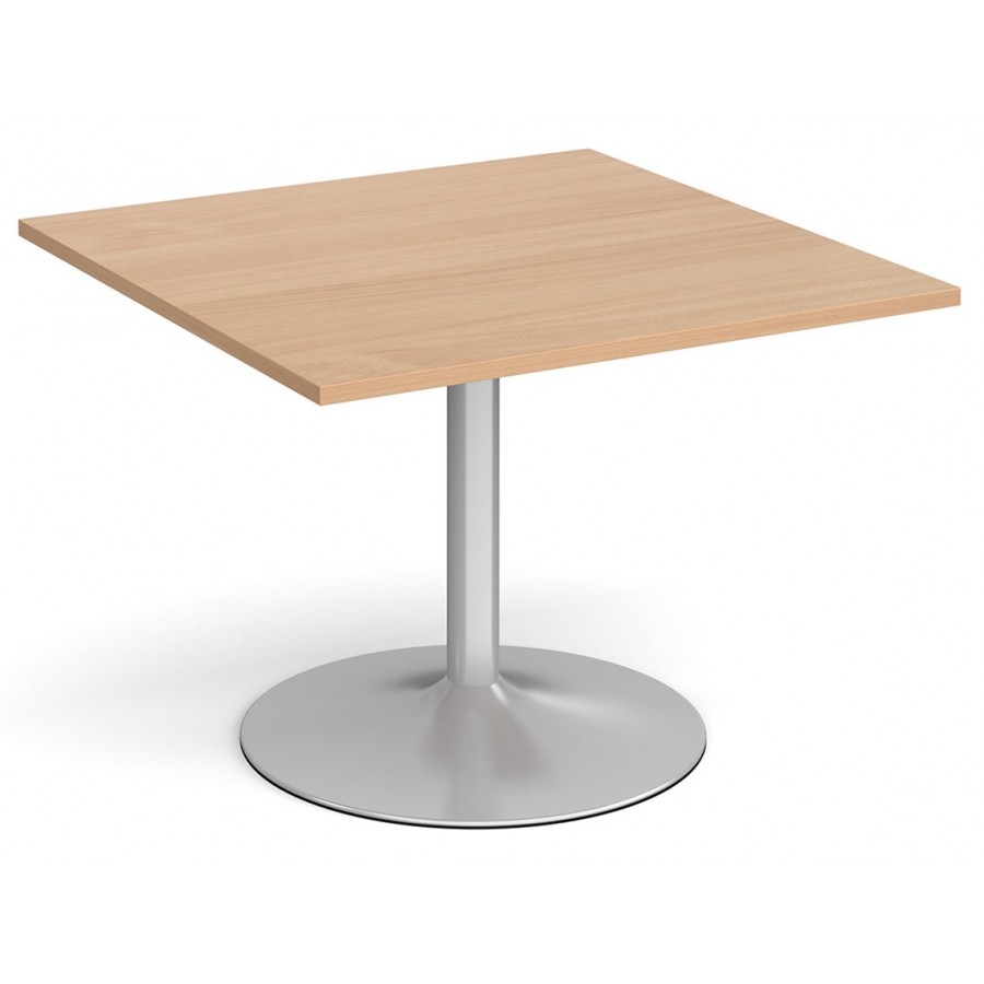 1000mm Square Meeting Table - Trumpet Base 